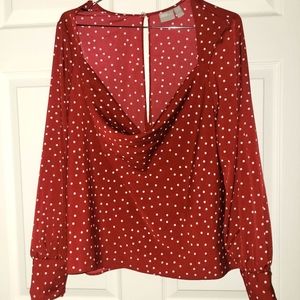 ASOS size 14 polkadot blouse
